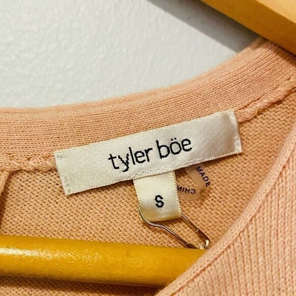 Tyler Boe Peach Cindy Inverted-Pleat A-Line Dress Size Small - Picture 5 of 6